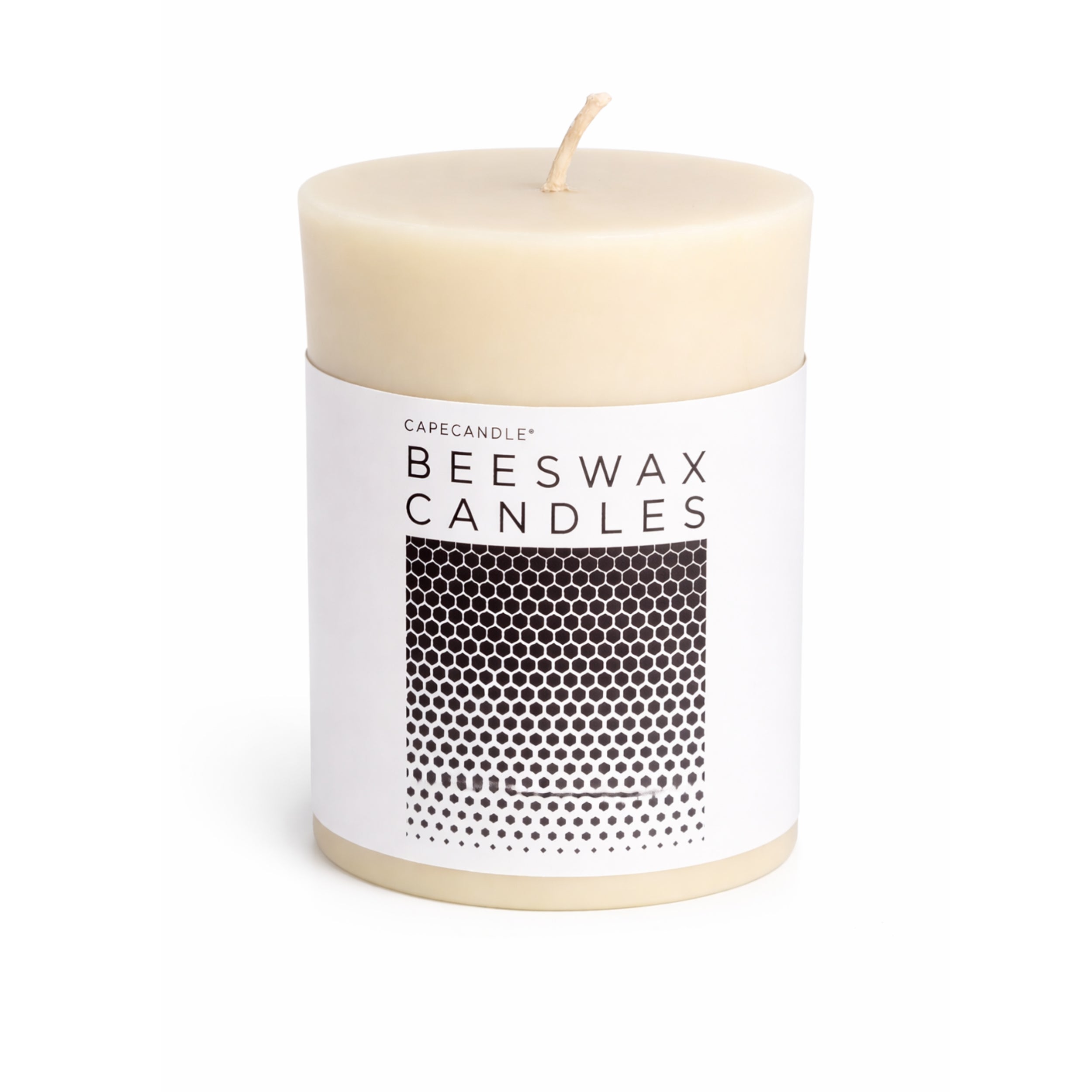 Beeswax Ivory Pillar Candle - 3x4 inch