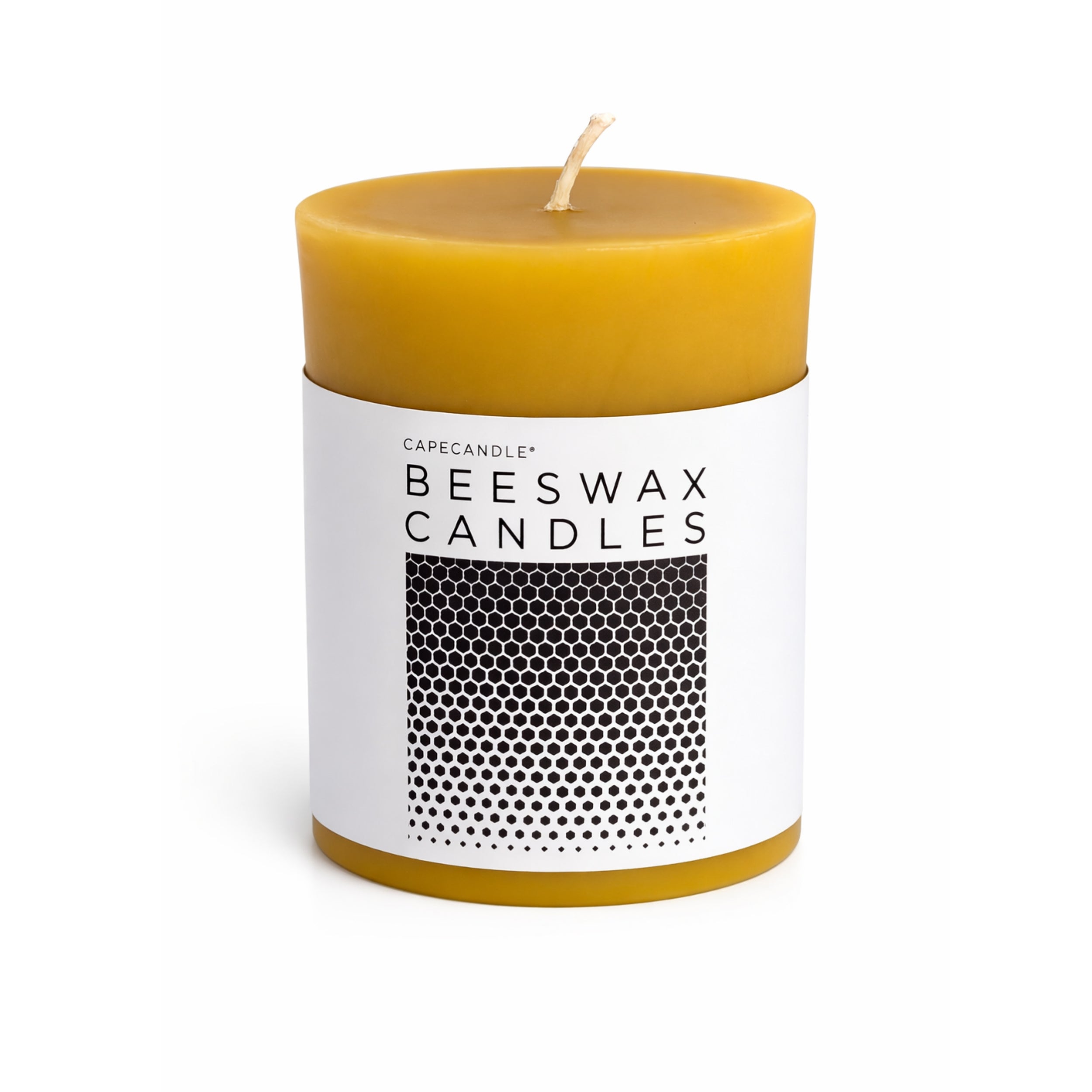 Beeswax Natural Pillar Candle - 3x4 inch