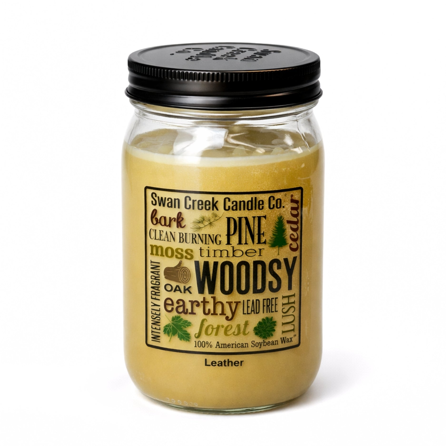 Leather Pantry Jar Soy Candle